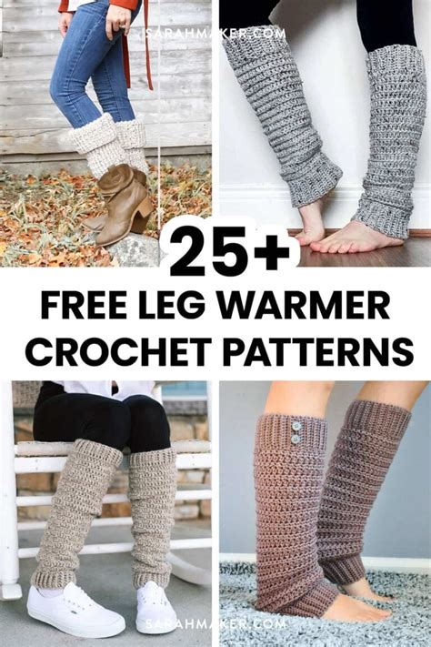 Cozy Free Crochet Leg Warmer Patterns Sarah Maker