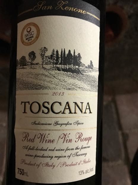 2013 San Zenone Toscana Igt Italy Tuscany Toscana Igt Cellartracker