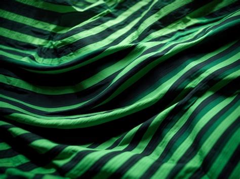 Premium Photo | Stripes of Green and Black Textile