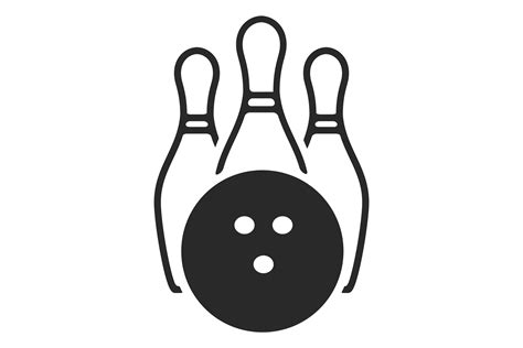 Bowling Pin And Balls Logo Sport Icon Illustration Par Vectortatu