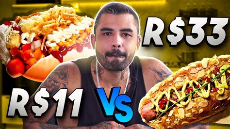 TENTARAM ME ENGANAR CACHORRO QUENTE CARO VS BARATO YouTube