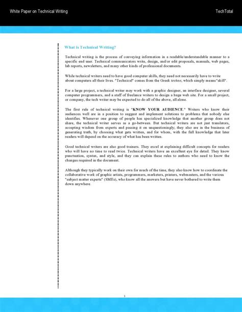 Good Technical Writing Examples Word Pdf Templatelab