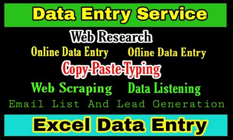 Do Excel Data Entry Web Scraping Typing And Copy Paste By Harunor1