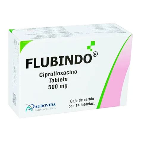 CIPROFLOXACINO 500MG 8TAB FLUBINDO Flosamed