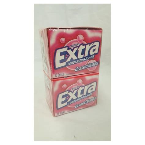 Extra Classic Bubble Sugarfree Gum 10 Ct Instacart