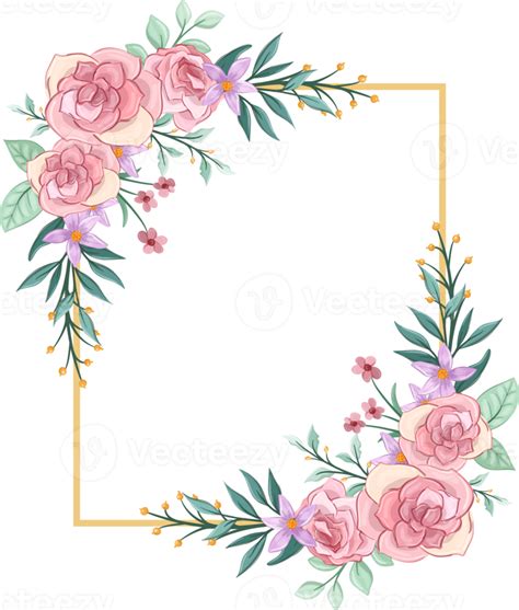 Arreglo Floral Rosa Con Estilo Acuarela 15737160 PNG