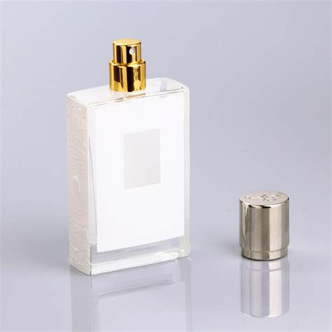 Ml White Square Manufacture Perfume Bottle Ml With A Window High