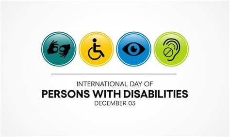 Premium Vector International Day Of Persons With Disabilities Idpd Is