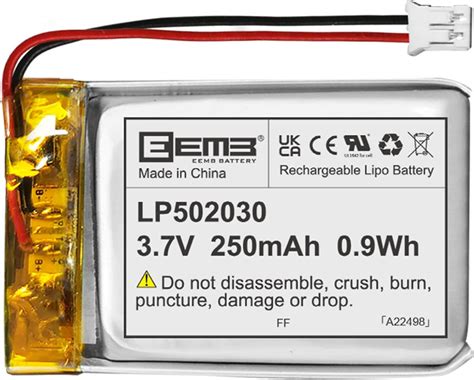 Amazon Eemb V Lithium Polymer Battery Mah Lipo