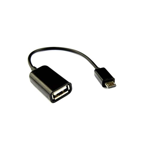 USB - Micro USB Kaapeli - OTG Adapteriin - Musta