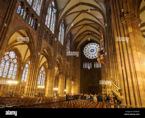 Interior of Strasbourg Cathedral Stock Photo - Alamy