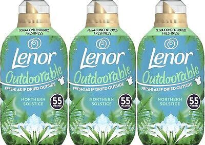 3 X Lenor Outdoorable Northern Solstice Fabric Conditioner 55 Washes