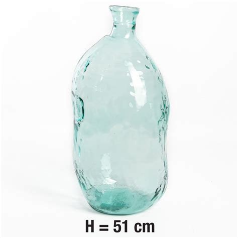 Vase Dame Jeanne verre recyclé transparent H 51 cm Leroy Merlin