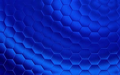 Realistic Blue Honeycomb Or Hexagonal Pattern Background Elegant