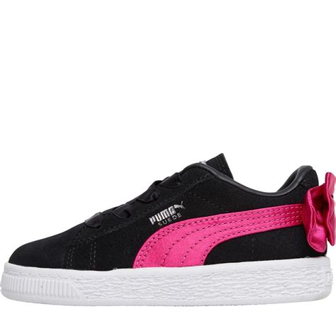 Buy Puma Infant Girls Suede Bow Ac Trainers Blackpink