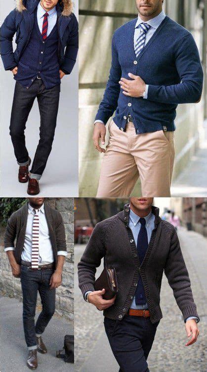 How To Wear A Cardigan Sweater With Style Mens Business Casual Outfits Business Casual Men