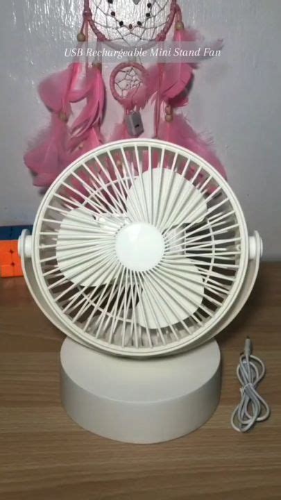 MAIMEITE Rechargeable Electric Fan 3speed Adjustment Foldable Super