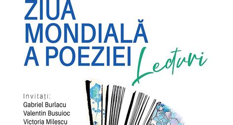 Lecturi De Ziua Mondial A Poeziei Radio Vacan A