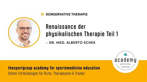 Renaissance Der Physikalischen Therapie Teil Youtube