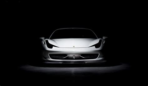 HD Wallpaper: White Ferrari 458 Italia in Italy