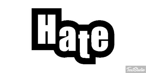 Hate Word Animated  Logo Designs