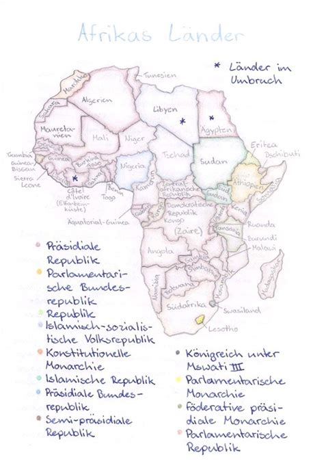 Afrika Quartalsarbeit Geographie An Der Waldorfschule