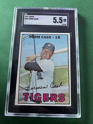 Norm Cash Topps Baseball Card Hi Number Tigers Sgc Ebay