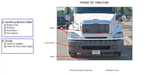 Pre Trip Inspection Checklist Fill Out Printable Pdf Forms Online