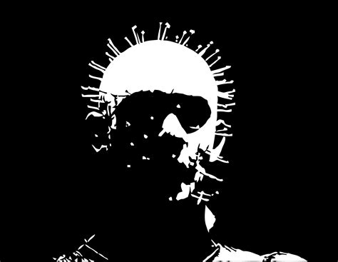 Pinhead Hellraiser Stencil Template Silhouette Art Horror Drawing