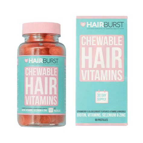 HAIRBURST vitaminai plaukams 60 guminukų Gintarinė vaistinė