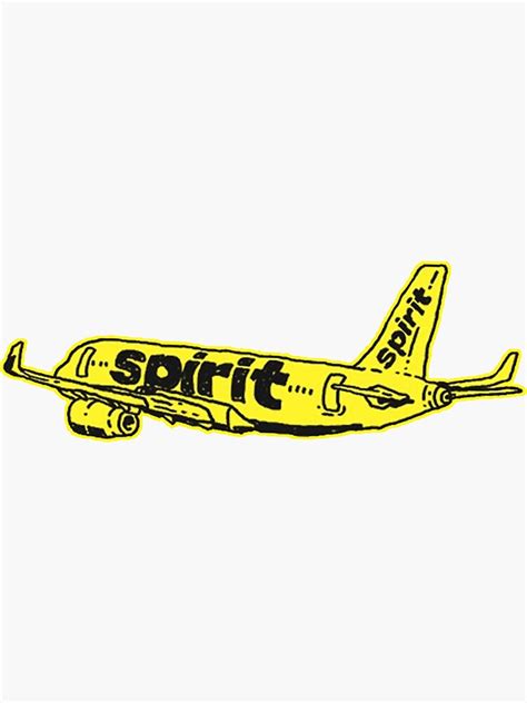 Amazing Spirit Airlines Design Sticker For Sale By Ylapustan Redbubble