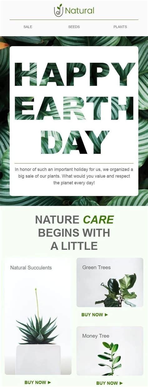 Earth Day Email And Subject Lines Examples Stripo Email