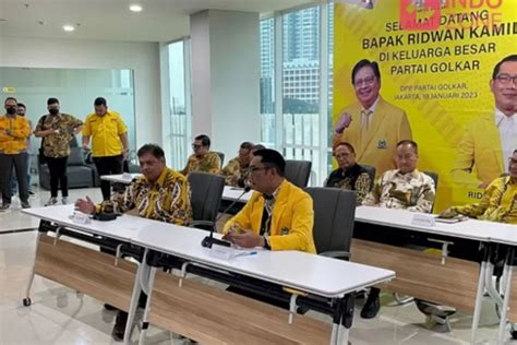 Resmi Jadi Kader Ridwan Kamil Bakal Dongkrak Suara Golkar Dan