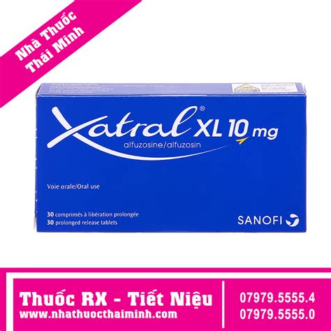 Thuốc Xatral Xl 10mg Trị Phì đại Tuyến Tiền Liệt Vỉ X 30 Viên Nhà