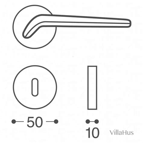 Door Handle Interior Rosettes And Escutcheons Satin Chrome Model