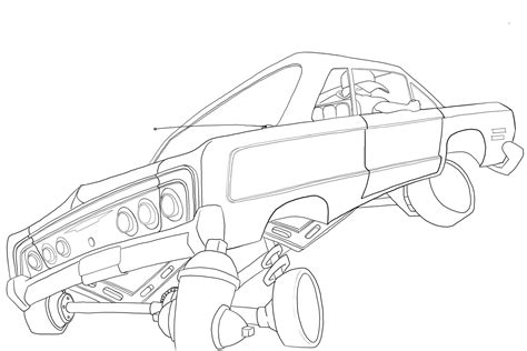 Printable Lowrider Coloring Pages