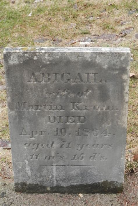 Abigail Dibble Krum 1792 1864 Find A Grave Memorial