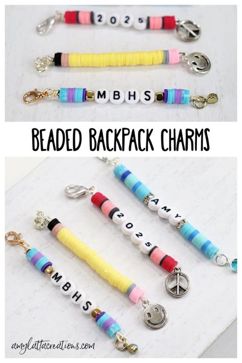 Beaded Backpack Charms - Amy Latta Creations