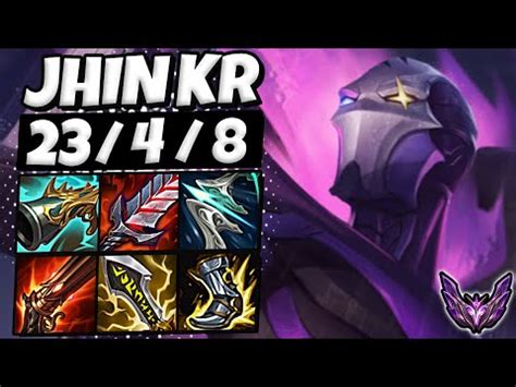 55 WINRATE Jhin ADC Vs Karthus Korea Master Patch 13 8 Season 13