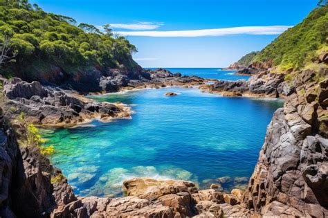 Premium Photo Beautiful Rocky Coast In Queensland