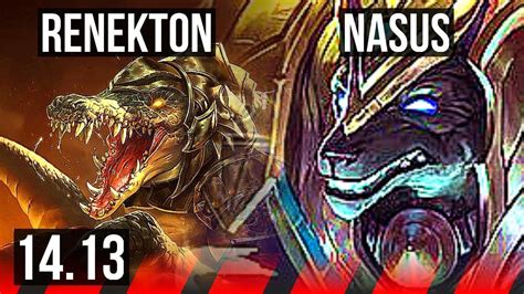 Renekton Vs Nasus Top 7 Solo Kills 500 Games Dominating Na