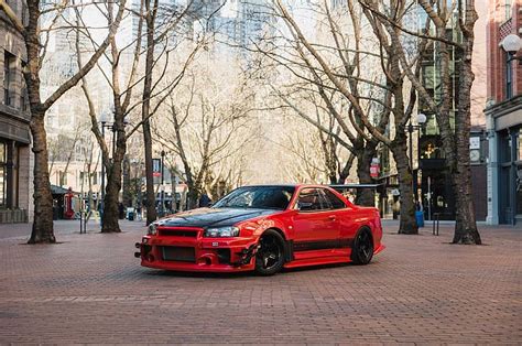 1920x1080px Free Download Hd Wallpaper City Red Gt R Skyline