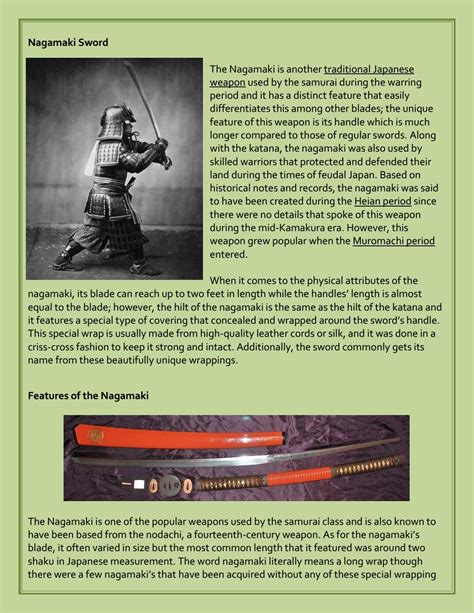 Nagamaki sword by katana Swords - Issuu