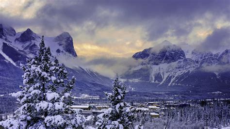 Monta A Alberta Banff En Invierno Fondo De Pantalla K Ultra Hd Id