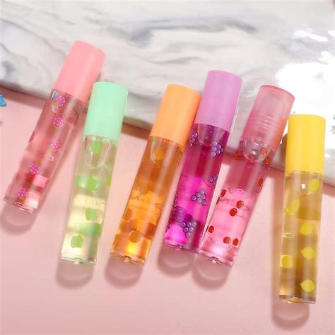 Moisturizing Lip Oil 6 Pcs Roll On Lip Oil Set Fresh Lip Glaze