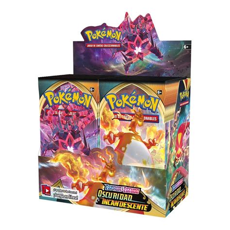 Caja Pokémon Espada y Escudo Oscuridad Incandescente 36 sobres