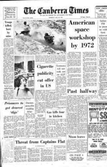 Times Past July 24 1969 The Canberra Times Canberra Act