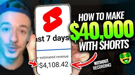 How To Make Money On Youtube Shorts Without Recording Videos Full