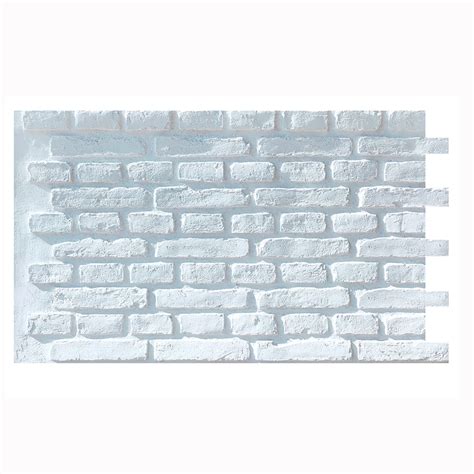 3D brick wall panel white – DryiInsta