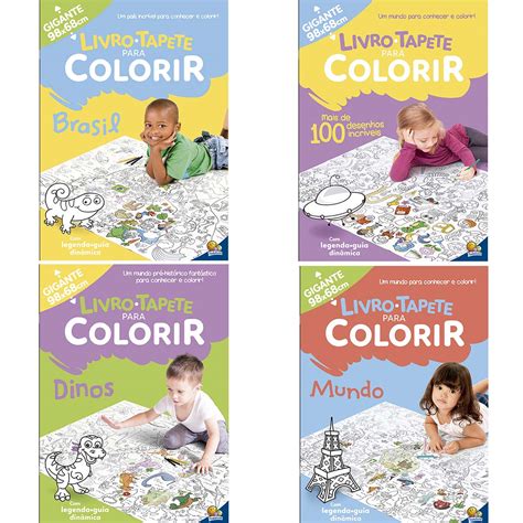 Livro tapete para colorir Todolivro Papelaria Barão